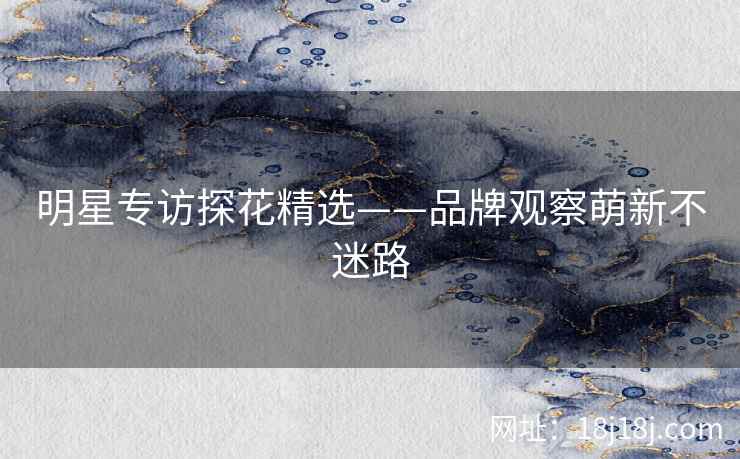 明星专访探花精选——品牌观察萌新不迷路