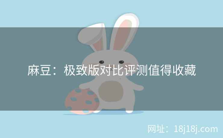 麻豆：极致版对比评测值得收藏