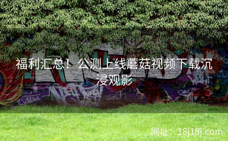 福利汇总！公测上线蘑菇视频下载沉浸观影