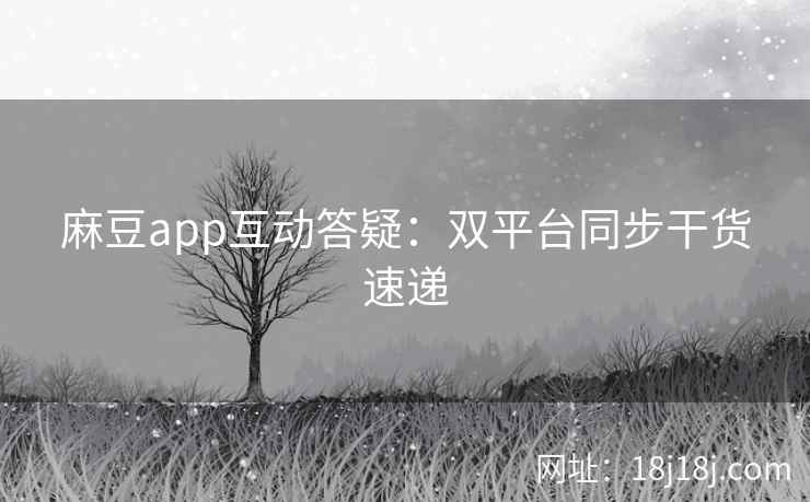 麻豆app互动答疑：双平台同步干货速递